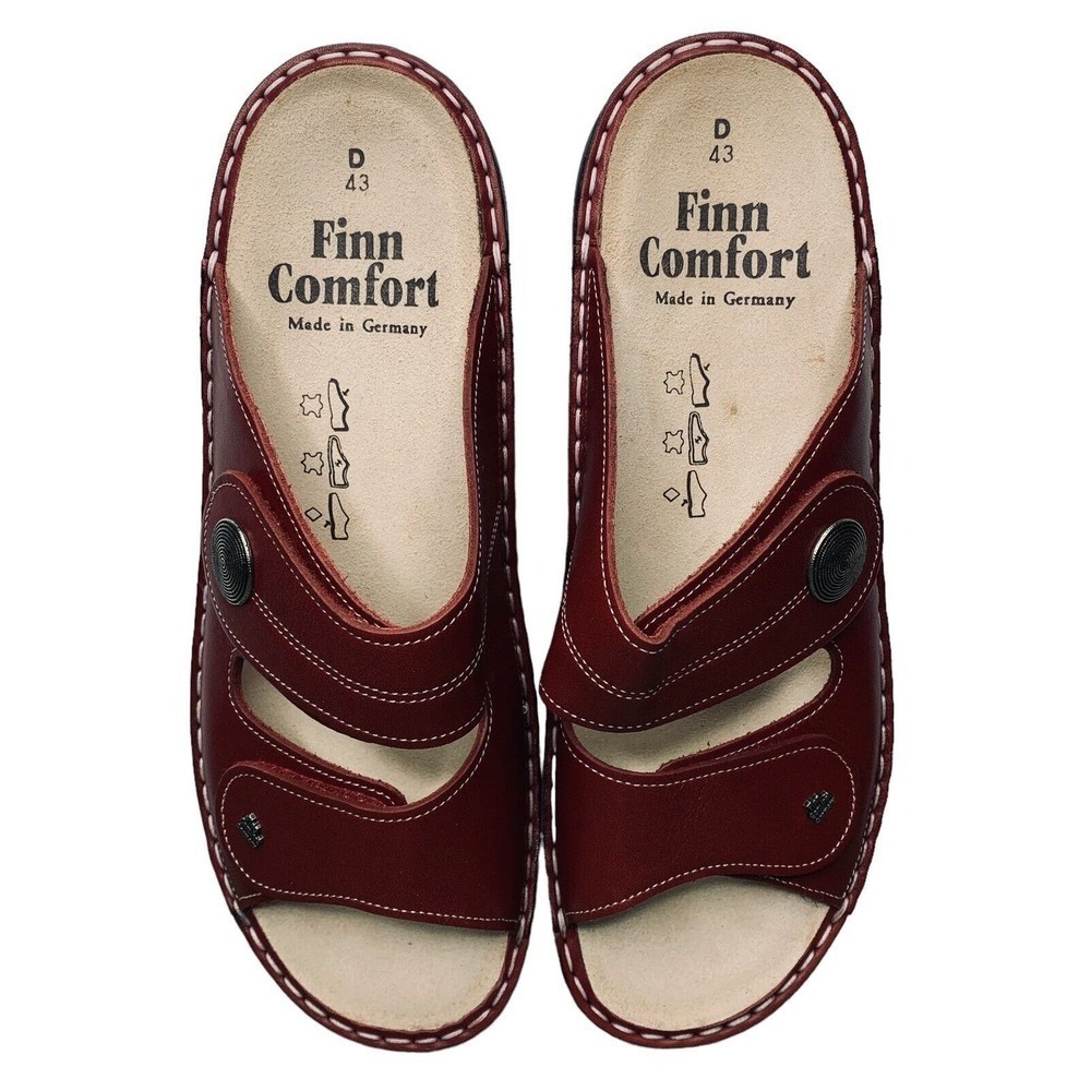 Finn Comfort Sansibar Venezia Red Sandals Womens Size 12 US 43 EU NWOT $225 - Picture 12 of 16